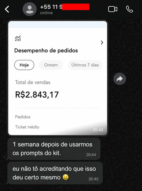 Depoimento de cliente